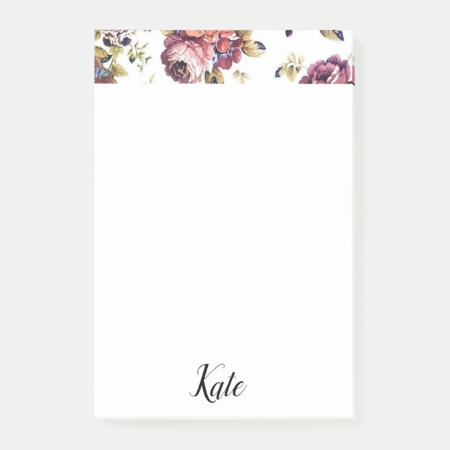 Post-it® Notas Adhesivas Florales (Anverso)