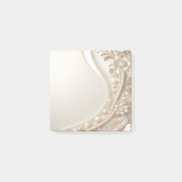 Post-it® Notas Adhesivas Florales Doradas Elegantes y Ornam