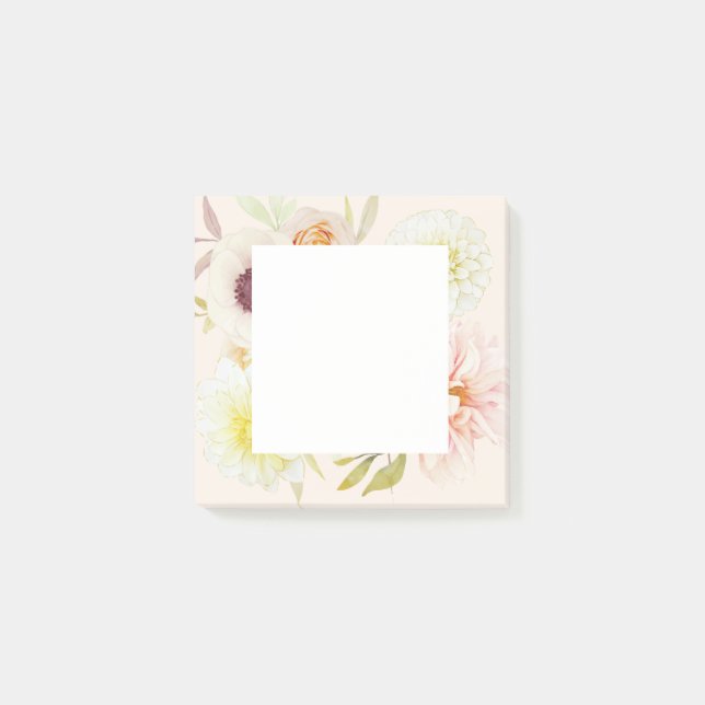 Post-it® Notas Adhesivas Flores Elegantes de Primavera (Anverso)