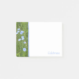 Post-it® Notas Adhesivas Flores Silvestres Azules