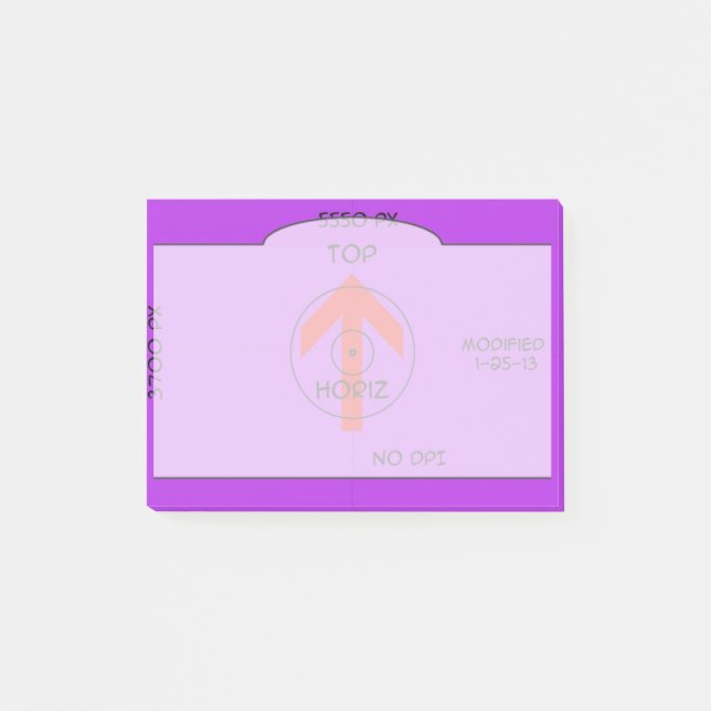 Post-it® notas adhesivas - horiz (Anverso)