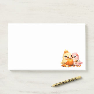 Post-it® Notas Adhesivas Horizontales Amigos Pájaros de Hal