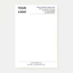 Post-it® Notas adhesivas Info de Logotipo de Empresa Person