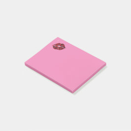 Post-it® Notas adhesivas Labios rojos Rosa