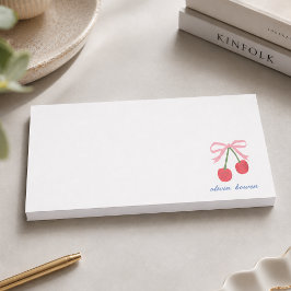 Post-it® Notas Adhesivas | Lazo Cortado Coqueta de Cereza