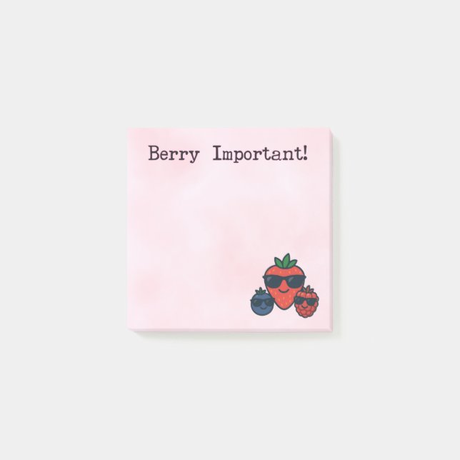 Post-it® Notas Adhesivas Lindas | Post-Its Berry Importante (Anverso)
