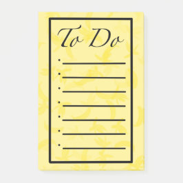 Post-it® Notas Adhesivas Lista de Tareas de Plátanos