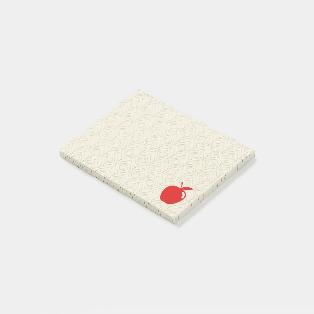 Post-it® Notas Adhesivas Manzana Roja (En perspectiva)