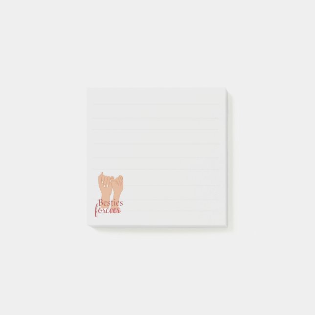 Post-it® Notas adhesivas Mejores Amigas por Siempre (Anverso)