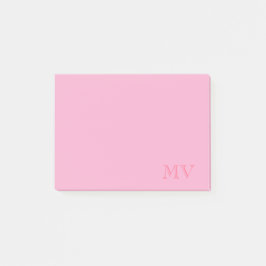 Post-it® Notas Adhesivas Monograma Color Pop