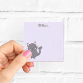 Post-it® Notas Adhesivas Moradas Gato Gris Dormilón