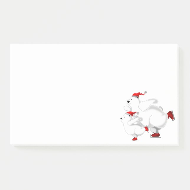 Post-it® Notas Adhesivas Osos de Navidad (Anverso)