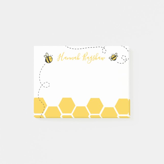 Post-it® Notas Adhesivas Panal de Abejas (Anverso)