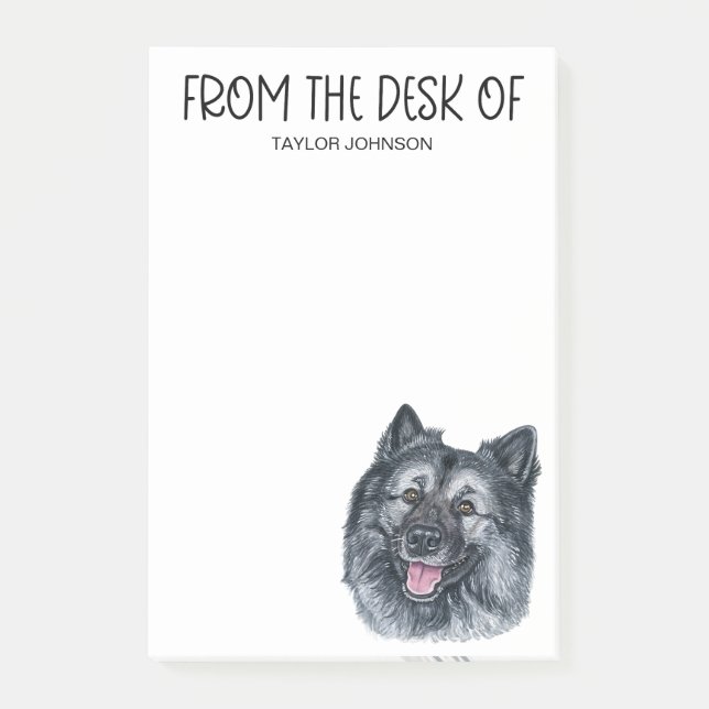 Post-it® Notas adhesivas para amantes de Keeshond (Anverso)