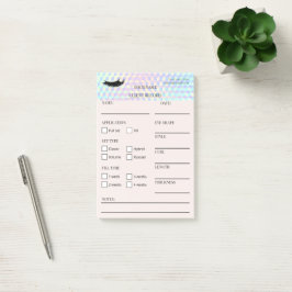 Post-it® Notas adhesivas para clientes de pestañas holográf