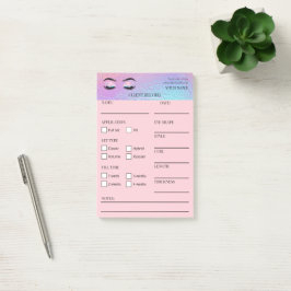 Post-it® Notas adhesivas para clientes de pestañas holográf