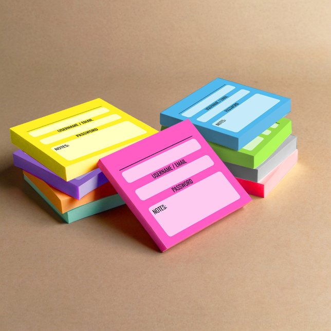 Post-it® Notas adhesivas para contraseñas de sitios web (Az (Subido por el creador)
