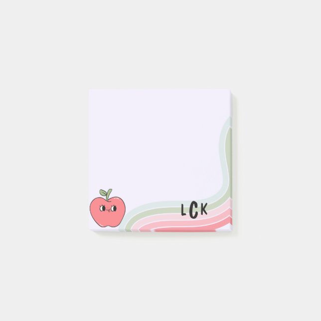 Post-it® Notas adhesivas para maestros de manzana (Anverso)