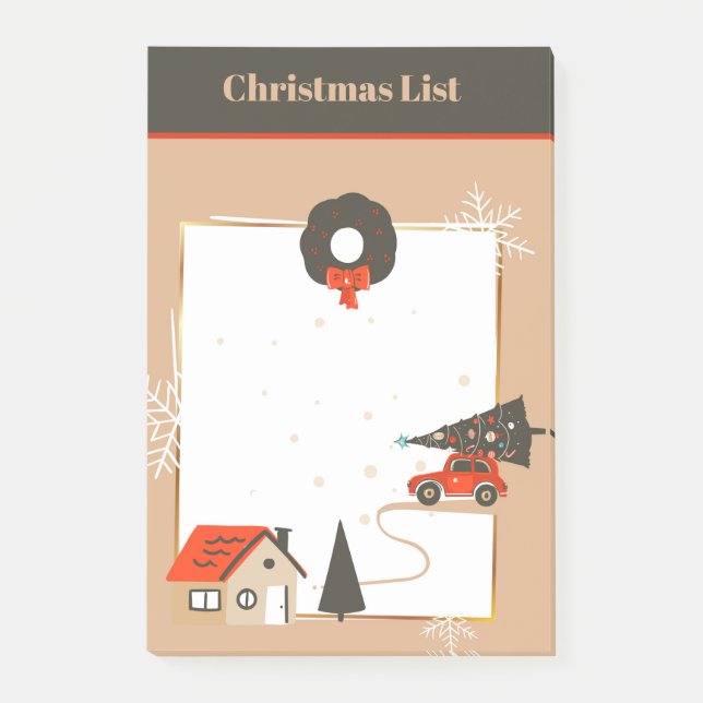 Post-it® Notas adhesivas para Navidad en casa (Anverso)