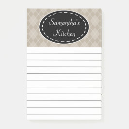 Post-it® Notas Adhesivas Personalizadas Beige para Cocina