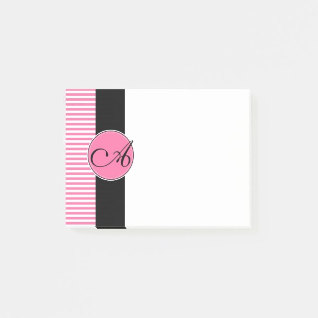 Post-it® Notas Adhesivas Personalizadas con Monograma (Anverso)