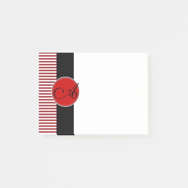 Post-it® Notas Adhesivas Personalizadas con Monograma (Anverso)
