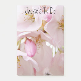 Post-it® Notas adhesivas personalizadas con nombre Blossoms