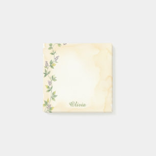 Post-it® Notas Adhesivas Personalizadas Cream Botanical Vin