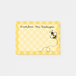 Post-it® Notas Adhesivas Personalizadas de Abeja de Miel