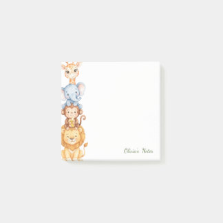 Post-it® Notas adhesivas personalizadas de animales de safa