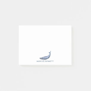 Post-it® Notas Adhesivas Personalizadas de Ballena Azul