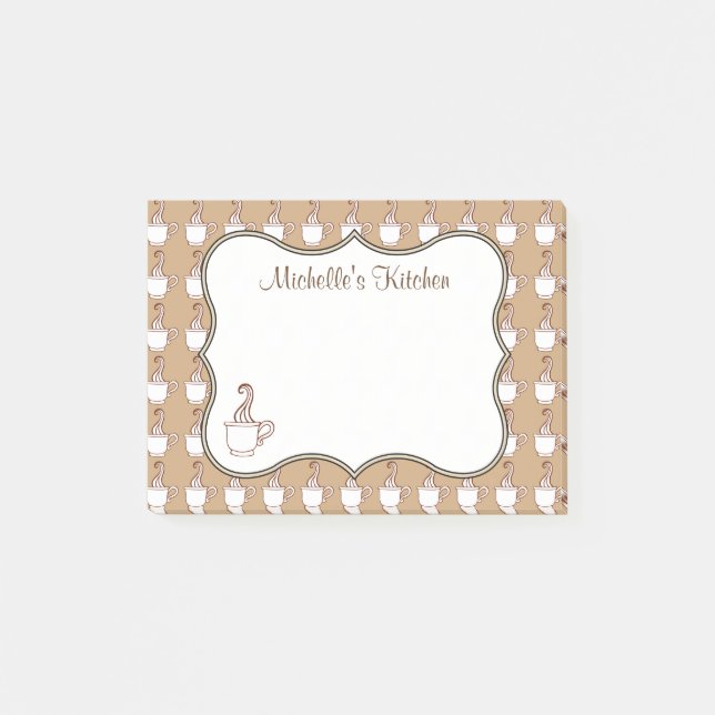 Post-it® Notas Adhesivas Personalizadas de Café (Anverso)
