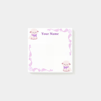 Post-it® Notas adhesivas personalizadas de cordero filigran