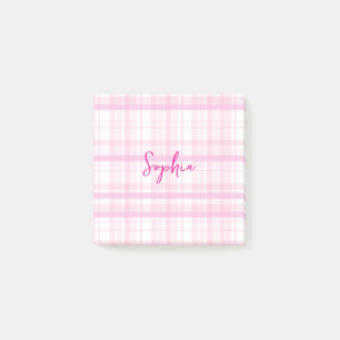 Post-it® Notas Adhesivas Personalizadas de Cuadro Rosa con 