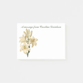 Post-it® Notas adhesivas personalizadas de flores antiguas