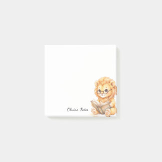 Post-it® Notas adhesivas personalizadas de león adorable le