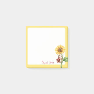 Post-it® Notas Adhesivas Personalizadas de Mariquita y Gira