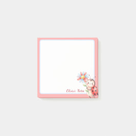 Post-it® Notas Adhesivas Personalizadas de Mariquita y Marg