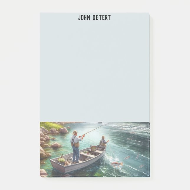 Post-it® Notas Adhesivas Personalizadas 'De pesca' (Anverso)