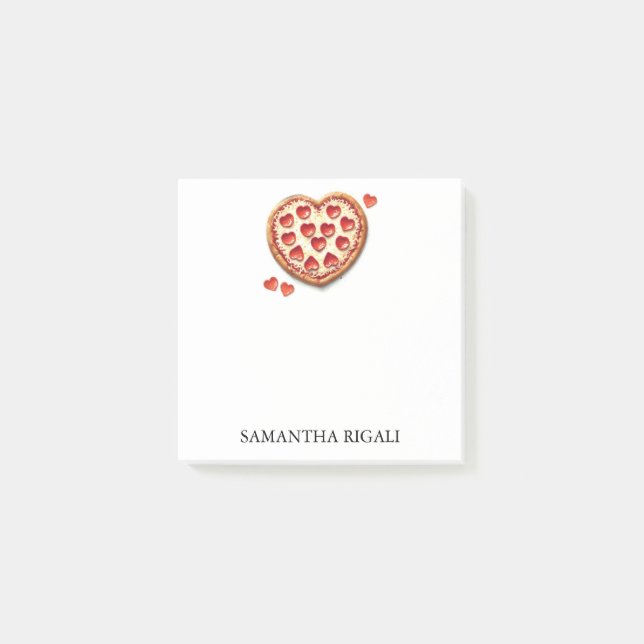 Post-it® Notas adhesivas personalizadas de pizza (Anverso)
