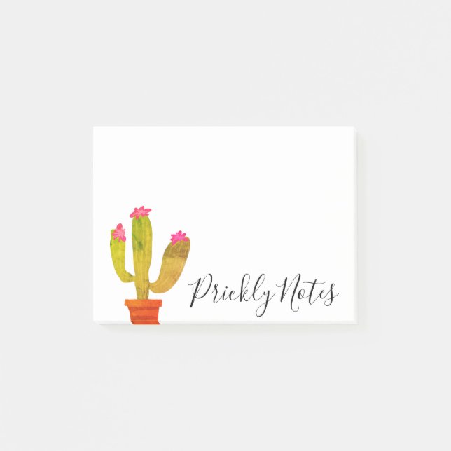 Post-it® Notas adhesivas personalizadas de planta de cactus (Anverso)