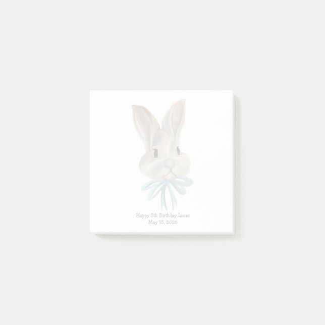 Post-it® Notas adhesivas personalizadas del conejo de Pascu (Anverso)