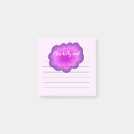 Post-it® Notas Adhesivas Personalizadas Flor Rosa Púrpura