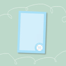 Notas adhesivas personalizadas para niños de béisb