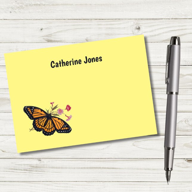Post-it® Notas Adhesivas Personalizadas para Niños de Marip (Our beautiful historic Monarch Butterfly can make it a pleasure to jot down notes!)