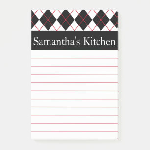 Post-it® Notas Adhesivas Personalizadas Rojas para Cocina R
