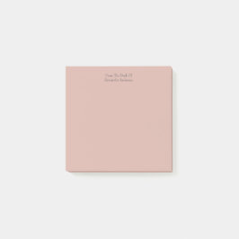 Post-it® Notas Adhesivas Personalizadas Rosa Beige