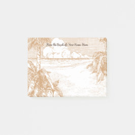 Post-it® Notas adhesivas personalizadas Vintage Palm Tree B