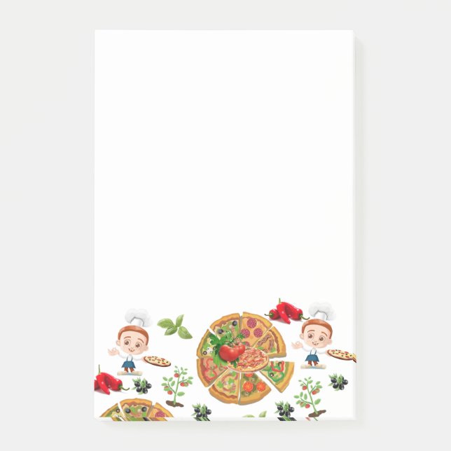 Post-it® Notas Adhesivas Pizza (Anverso)