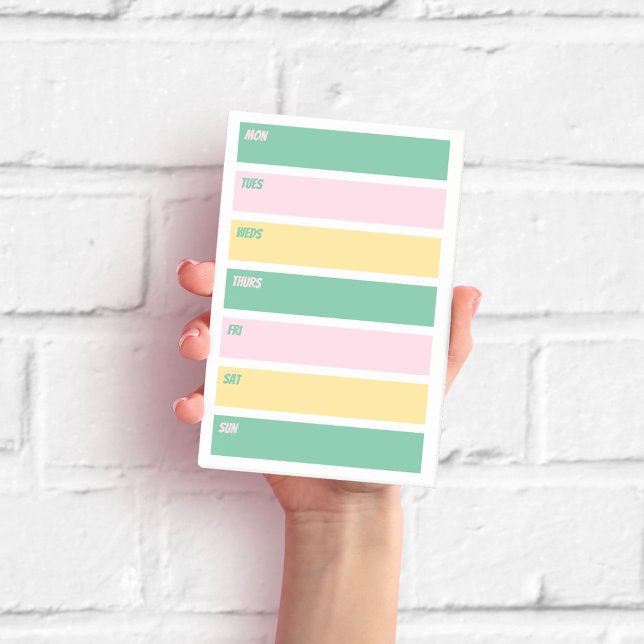 Post-it® Notas Adhesivas Planificador Semanal Rosa, Amarill (Subido por el creador)